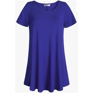 Women’s tunic top. Brand Esenchel. Blue. Size extra large.